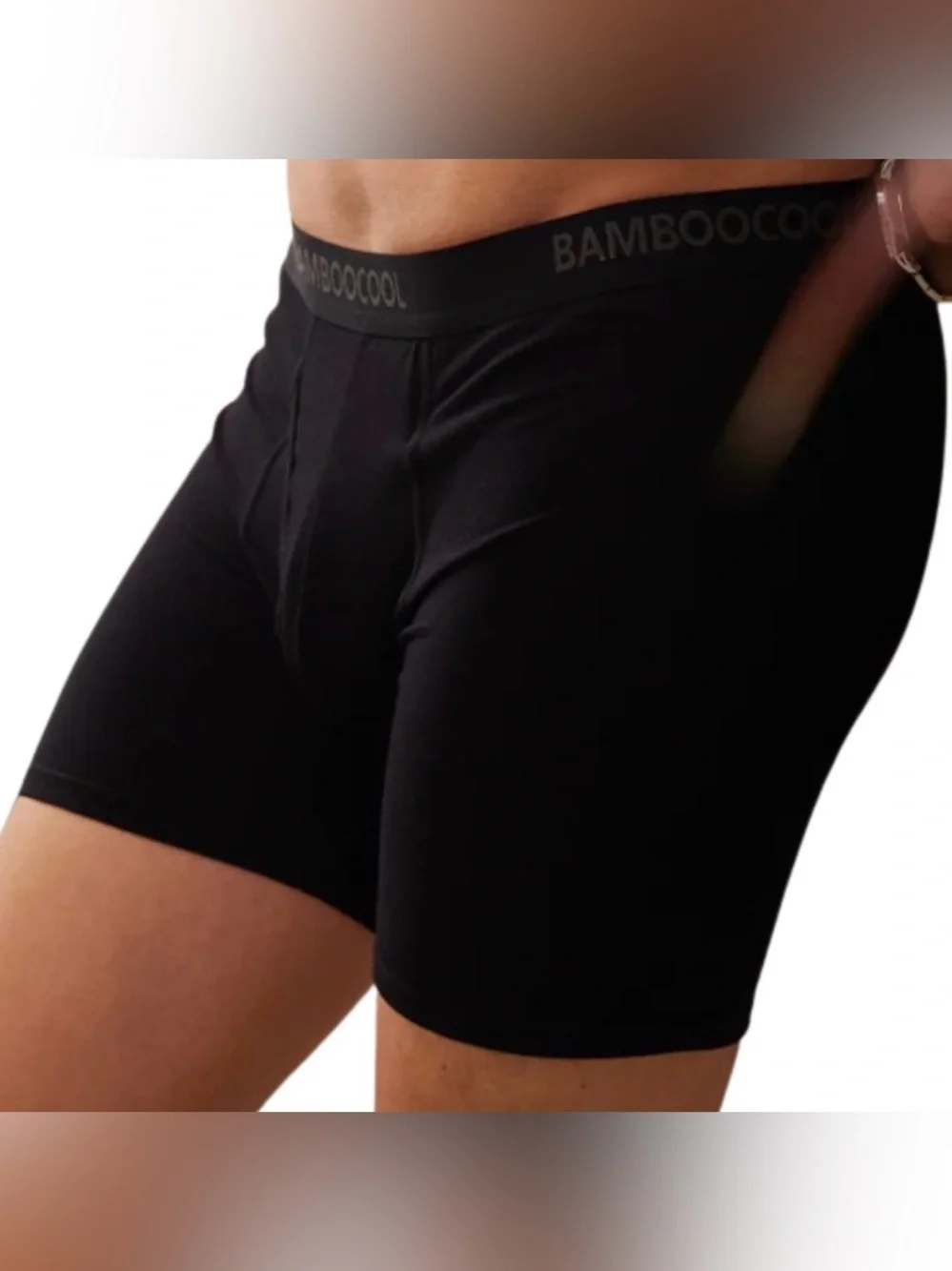 Bamboo Cool Men’s Boxer Brief Underwear | Pack of 7 | Black | Size S | NWT